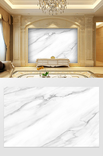 白色大理石纹抽象艺术背景墙图片