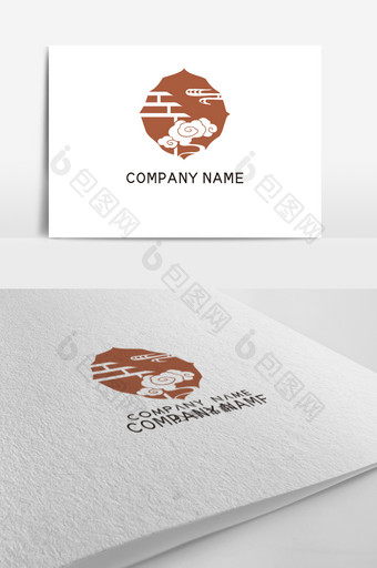 创意中国风民宿logo设计图片