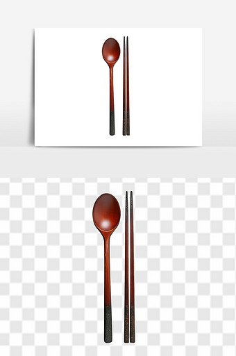 木质餐具筷子勺子图片