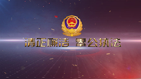 大气党政公安军警图文ae模板