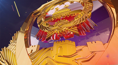 大气党政公安军警图文ae模板