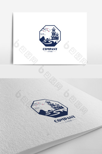 清新民俗风标志logo设计图片