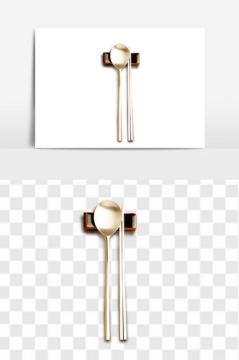 金属餐具筷子勺子图片