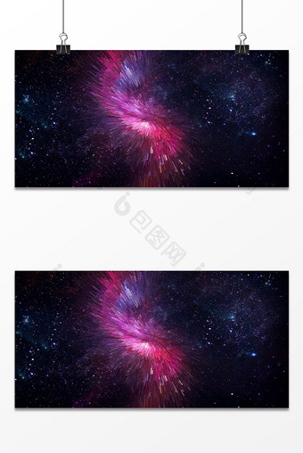 紫色宇宙爆发背景设计图片