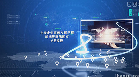 光线企业宣传发展历程时间线展示图文模板