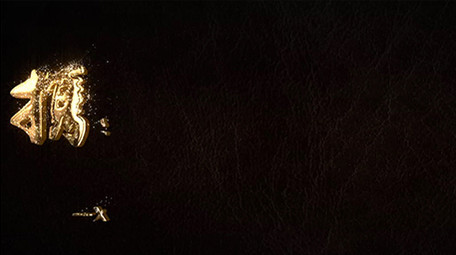 金色粒子logo片头