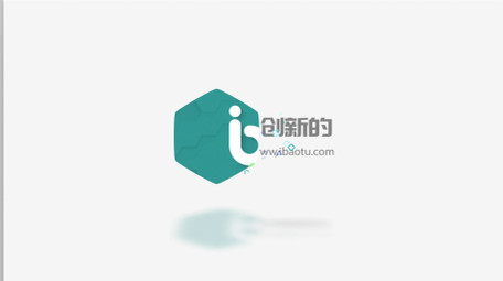 简约扁平化图形LOGO动画片头AE模板