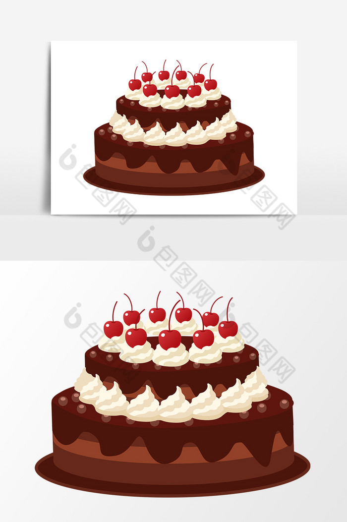 双层蛋糕图片图片