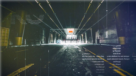 独特优雅的文字叠加转场<strong>图文</strong>展示AE模板