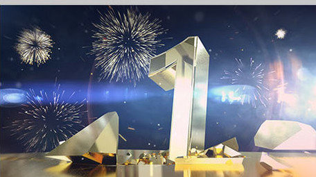 震撼三维金色大气倒计时ae+c4d工程