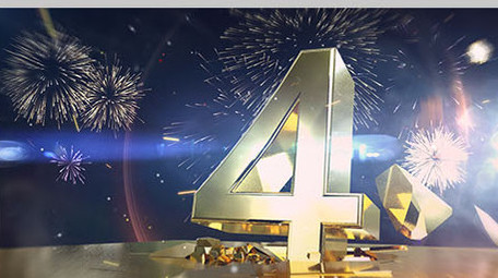 震撼三维金色大气倒计时ae+c4d工程