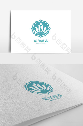 个性精美瑜伽标志logo设计图片