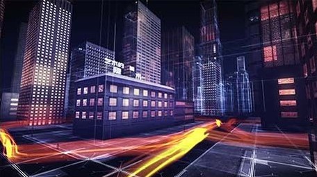 城市建筑科技图文AE模板