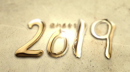 大气金字水墨晕染中国风栏目片头3D