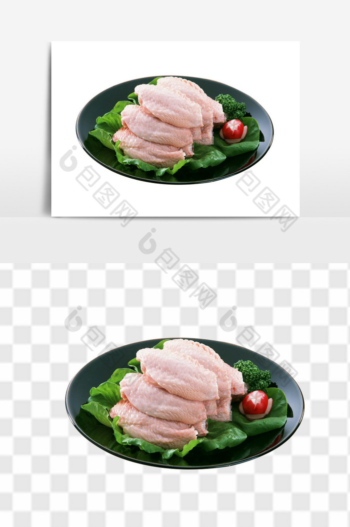 新鲜营养鸡翅鸡肉组合图片图片