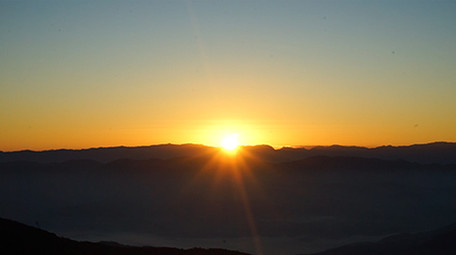 实拍原始森林里面的小溪青松高清视频素材