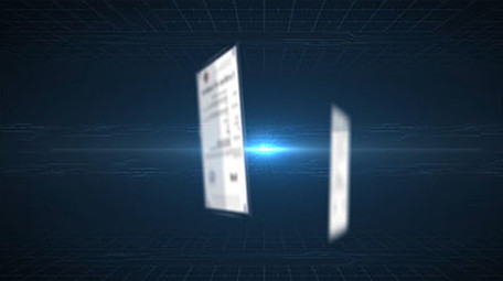 大气现代企业证书文件展示AE模板