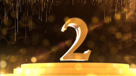 大气金色数字倒计时