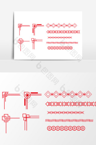 中国风边框装饰元素图片