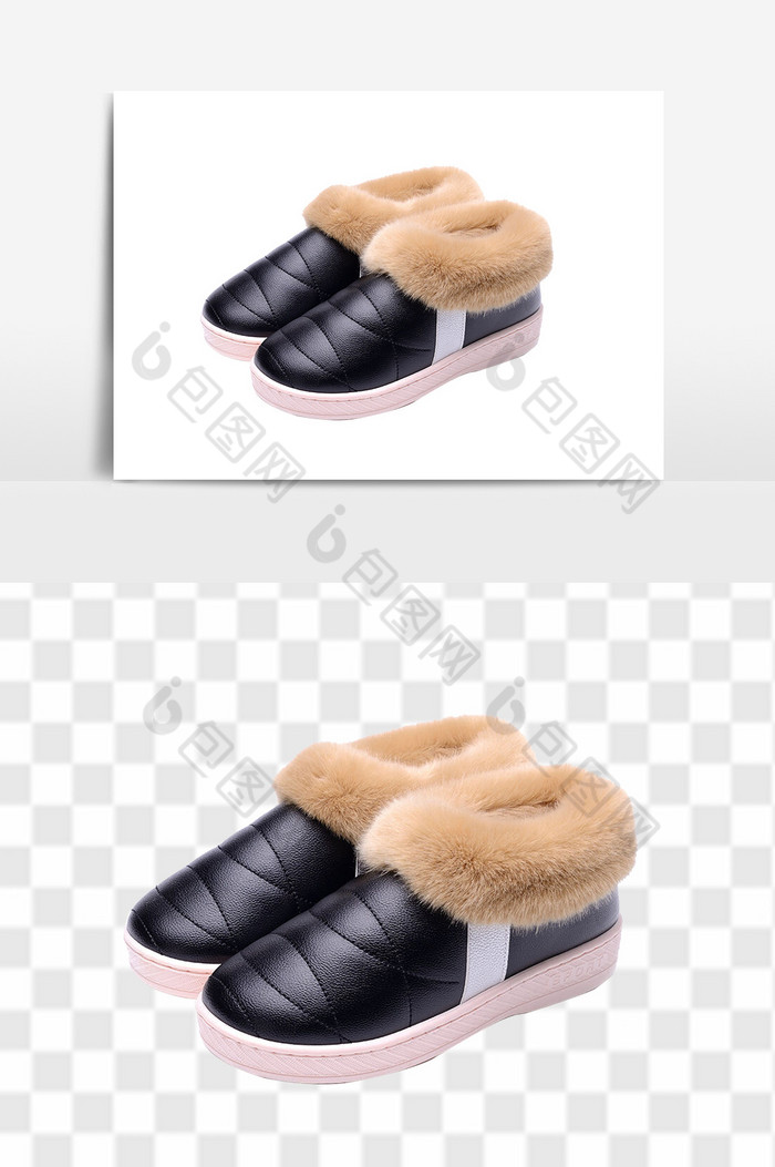 冬季女棉鞋高清图片图片