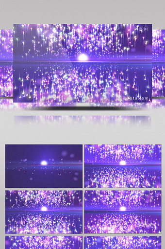 紫色炫酷时尚梦幻粒子闪烁晚会婚礼背景图片