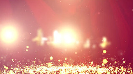 金色字十九大政府工作片头AE模板