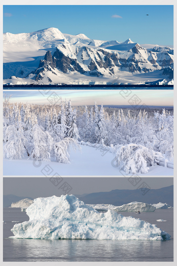 雪山冬季雪景风景图片
