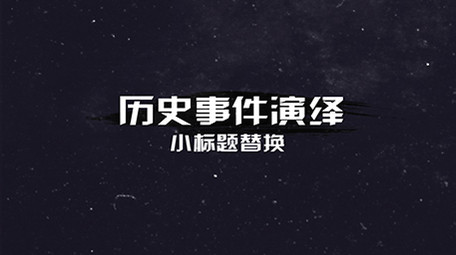 历史事件<strong>图文</strong>展示ae模板