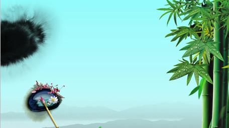 中国风水墨古风动态背景视频大屏背景视频