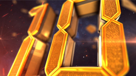 E3D震撼金色盛典倒计时AE模板