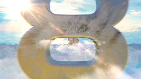 大气云层穿梭10秒倒计时AE模板