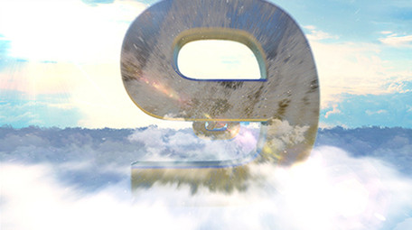 大气云层穿梭10秒倒计时AE模板