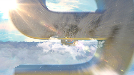 大气云层穿梭10秒倒计时AE模板