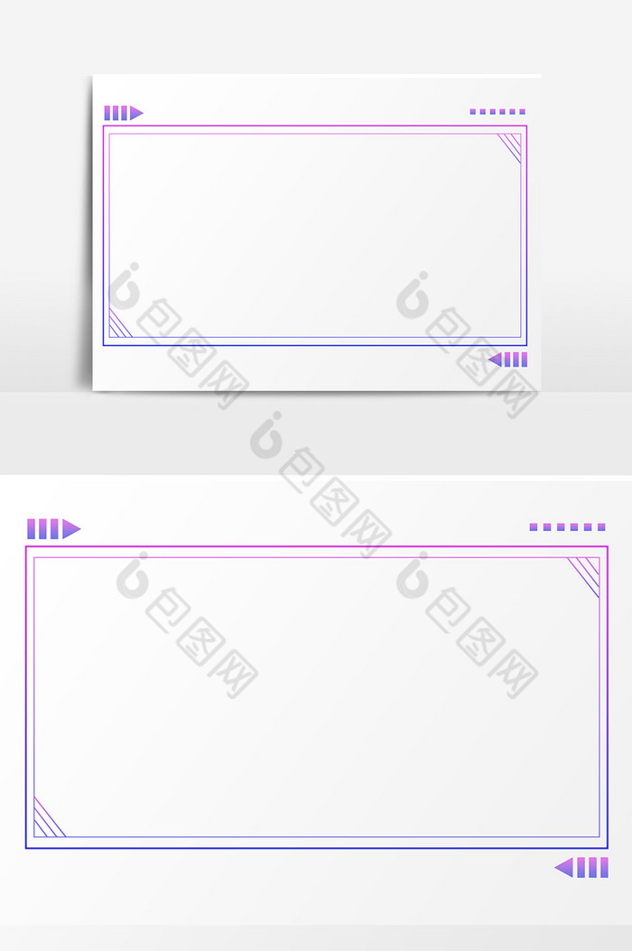 蓝紫炫酷边框图片图片