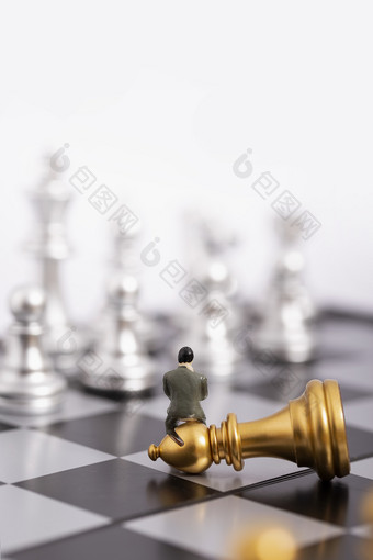 国际象棋微缩创意商务图片