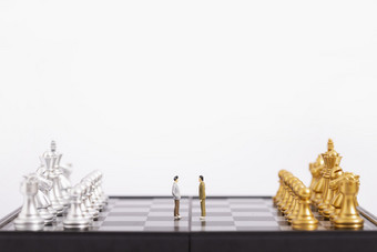 国际象棋对战博弈商业图
