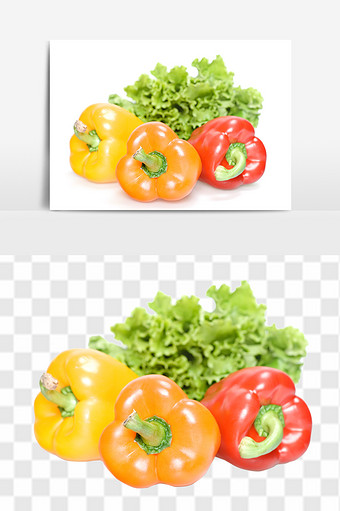 新鲜辣椒蔬菜组合元素图片