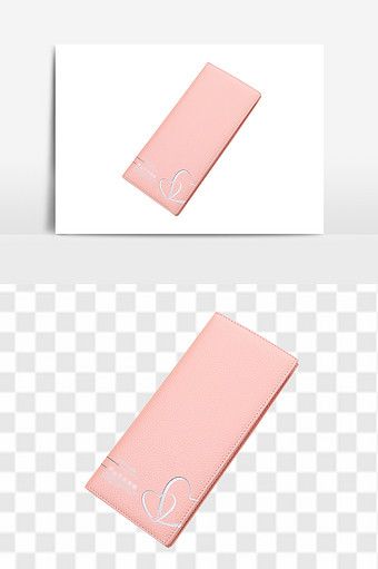 粉色时尚新款钱包图片
