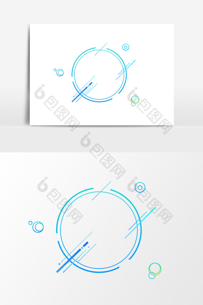 泡泡圆形科技边框图片图片