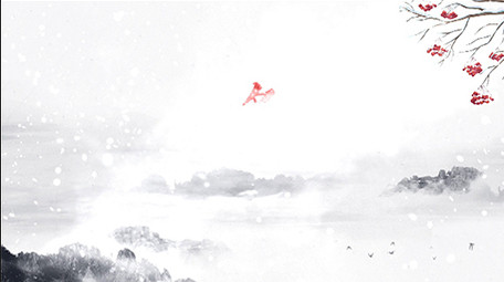 大气中国风冬至粒子出现片头AE模板