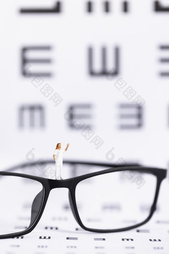 眼镜视力表创意爱眼日