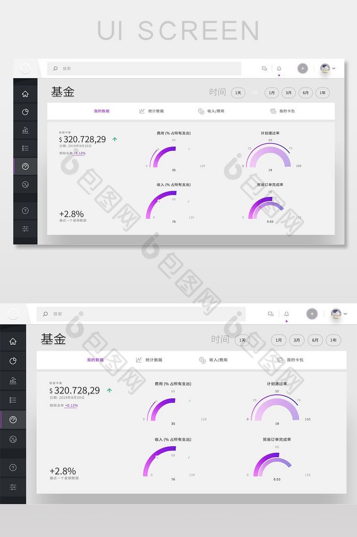 简约商务扁平贸易系统资金管理后台网页界面图片图片