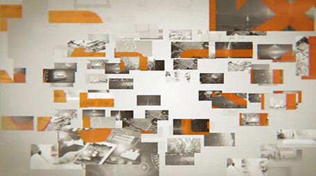 科技商务照片汇集标志展示AE模板