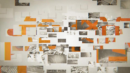 科技商务照片汇集标志展示AE模板