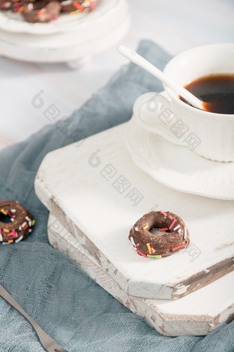 甜甜圈点心美食早餐创意图片