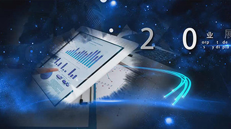 粒子光线企业辉煌发展历程<strong>图文</strong>宣传AE模板