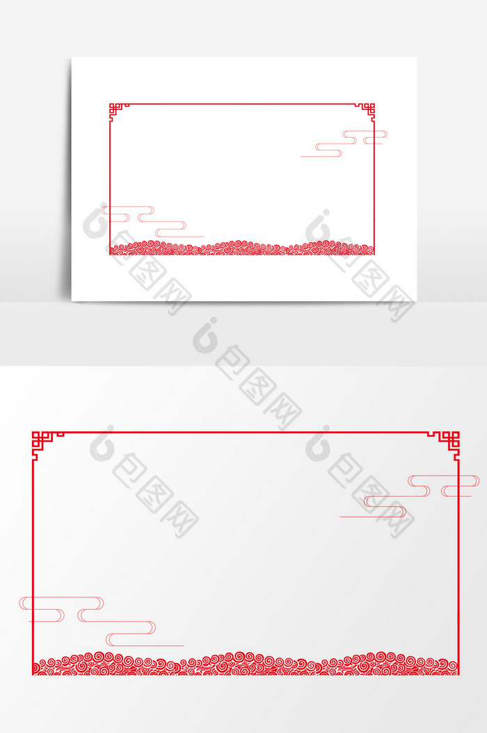 新年祥云边框图片图片