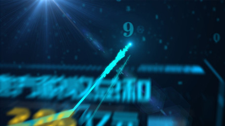 蓝色科技数据信息图表展示AE模板