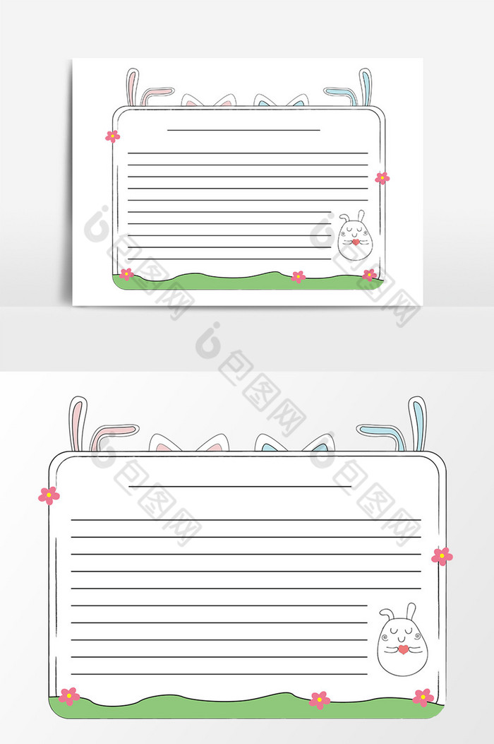 小动物文字ai边框图片图片