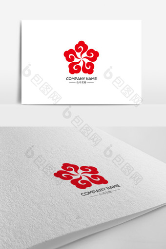 时尚抽象大气花形商务企业logo图片